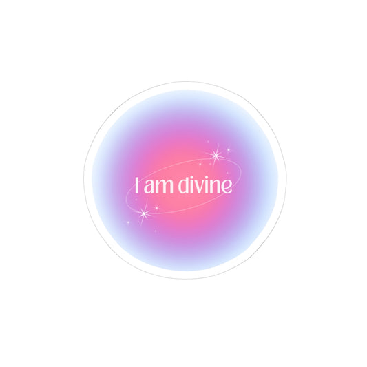 Divine Inspiration Kiss-Cut Stickers - Aesthetic Vinyl Stickers for Laptops, Journals, Gift Ideas, Motivation, Self-Love Decor